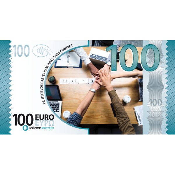 Billet Barrière RFID Kokoon Banknote Visuel Equipe