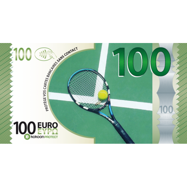Billet Barrière RFID Kokoon Banknote Visuel Tennis
