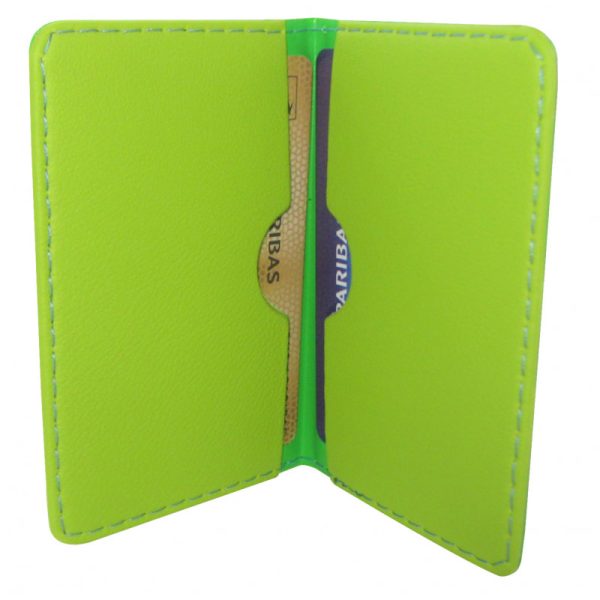 Protège-CB Simili cuir 2 cartes Vert