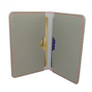 Présentoir de 16 Protège CB Barrière RFID en simili cuir 2 cartes