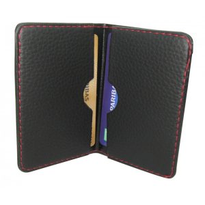 Présentoir de 16 Protège CB Barrière RFID en simili cuir 2 cartes