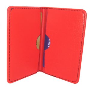 Présentoir de 16 Protège CB Barrière RFID en simili cuir 2 cartes
