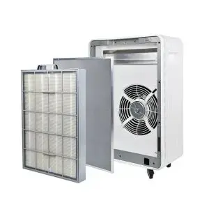 ASSAINISSEUR D'AIR LEVANTE 720M3/H, PURIFICATION MIXTE FILTRE HEPA H13 ET LAMPE UV 254nm