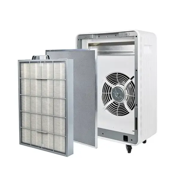 ASSAINISSEUR D'AIR LEVANTE 720M3/H, PURIFICATION MIXTE FILTRE HEPA H13 ET LAMPE UV 254nm