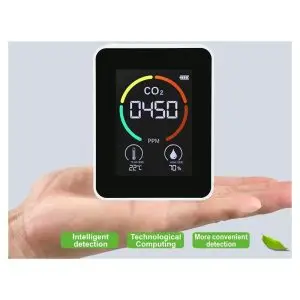 - Détecteur de qualité de l’air en CO2 avec écran LCD