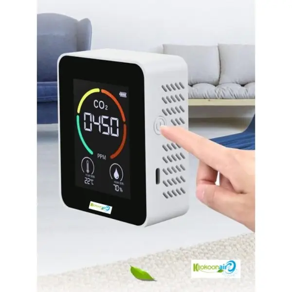 - Détecteur de qualité de l’air en CO2 avec écran LCD