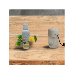 KIT COMPOSE D'UN PURIFICATEUR D'AIR PORTABLE ALIZE POUR VOITURE ET UN DESINFECTANT DYNAMISANT CONCENTRE 125ML