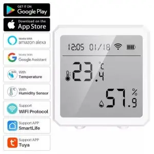 KAPTM100WF thermomètre capteur de température et d'humidité Tuya WIFI