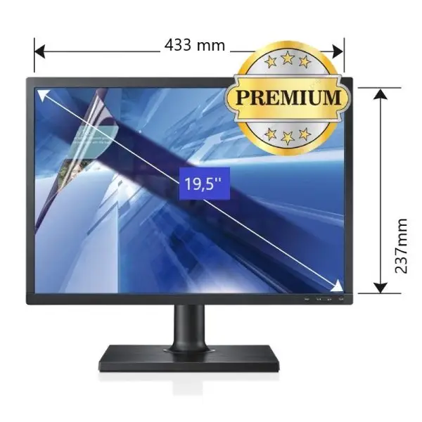 Protection d’écran BLUECAT PREMIUM pour Ordinateur 19,5 pouces 16/9 (237mm*433mm)ou inférieur