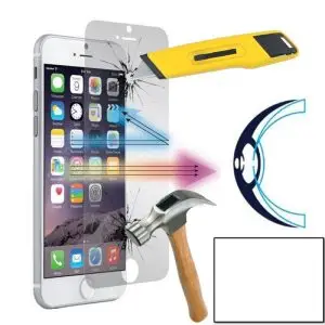 Verre trempé anti lumière bleue 100% pour iPhone 8+