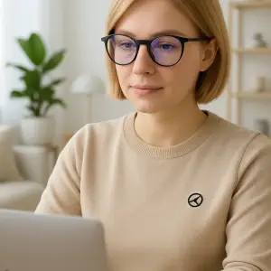 Lunettes anti lumière bleue BlueCat Screen - Femme, modèle "BLACK STAR"